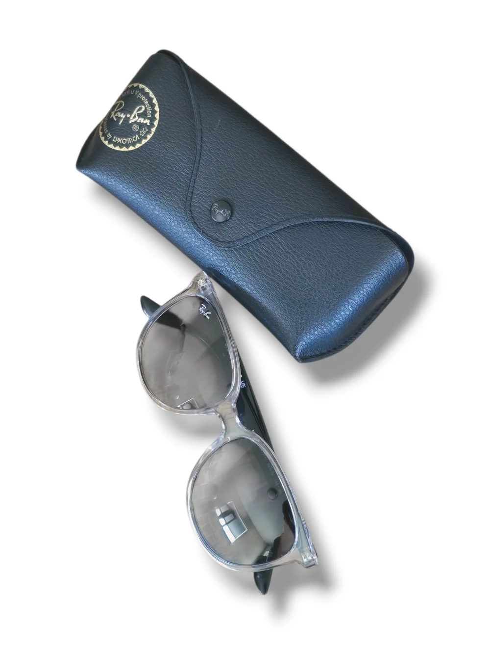 Ray-Ban Clear Frame Women's Sunglasses with Case - Clear/Black (RB4378 6477/11)